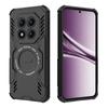 Adecuado para Funda de Teléfono Magnética Armadura de Mariposa para Xiaomi Redmi Note 17 Pro, Cubierta Protectora con Disipación de Calor y Anti-Caídas para Redmi Note 15