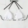 2026 Novo Biquíni de Praia com Amarração Estilo Europeu e Americano com Bolinhas para Mulheres, Top de Biquíni Push-Up Sexy para Amazon