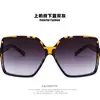Gafas de sol de moda estilo europeo y americano con montura grande para mujer, favorecedoras para el rostro, protección solar, protección UV, elegantes gafas de sol para streetwear