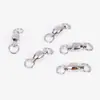 Conector de dos anillos de soldadura con rodamiento giratorio para diversos tipos de aparejos de pesca, pequeños accesorios, fabricantes de aparejos de pesca al por mayor