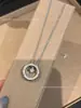 Nuevo Collar Luna de Hielo de Agua V-Gold Patrón de Diamante de Oro de 18K Cadena para Clavícula Conjunto de Colgante Coco Diamond Cadena con Diamantes Reales
