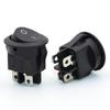 Interruptor basculante 20MM círculo superior quatro pés inferiores duas posições KCD1 interruptor para barco a motor pequeno com luz 6A250V