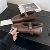 Sapatos Baixos Mary Jane Estilo Retrô com Forro de Veludo e Solas Macias, Confortáveis, Quentes e Versáteis, Apresentando um Design de Tira Única Que Não Cansará Seus Pés