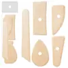 Venta al por mayor del fabricante Juego de 5 piezas de Cuchillo de Esqueleto Herramientas de Alfarería Raspador de Dibujo de Madera Herramientas de Moldeado de Arcilla Raspador de Escultura