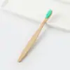 Cepillo de Dientes de Bambú para Adultos al por Mayor Transfronterizo para Adultos Plano Cerdas Suaves Cepillo de Bambú Carbón Hotel Casa de Huéspedes Desechable Cepillo Solo