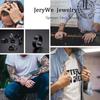 Anel de Casal De Aço Inoxidável Rotativo Descompressivo Personalizado Titânio Aço Masculino Joia Conjunto Galvanoplastia a Vácuo Sem Desbotamento