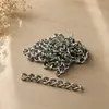 Corrente de Oito Seções Prateada Corrente de Ferro Galvanizado Acessórios para Joias DIY Trabalhos com Contas Produto Acabado Chaveiro de Boneca Corrente Pendurada Artesanal Atacado