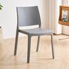 Silla de plástico apilable para adultos, taburete de almacenamiento, para el hogar, comedor, balcón, ocio, respaldo.