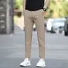 Pantalones Casuales Ligeros Nuevos para Hombre 2026, Pantalones Cropped Trendy de Secado Rápido, Pantalones Elásticos de Corte Recto Ajustados para Hombre