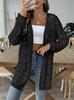 Cárdigan para Mujer 2024 Primavera y Otoño Transfronterizo Corte Europeo y Americano Tejido Calado Suéter Sin Botones Camisa de Aire Acondicionado Chaqueta Casual M691