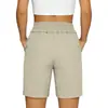Shorts casuales de algodón y lino para mujer, de tiro alto con bolsillos, shorts de verano transpirables de corte holgado para casa, pantalones rectos adelgazantes