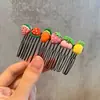 Peine para el pelo roto para niñas, bonito peine para el pelo roto con dibujos animados de verano, accesorio para el pelo roto
