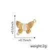 Novo pingente quente cor 18k diamante ouro borboleta personalidade Coringa moda pingente fornecimento atacadista