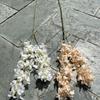 Simulación de flores de boda, venta al por mayor, 2 tenedores, jacinto, champán, delphinium, boda, camino, fondo, decoración, flor falsa