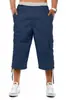Shorts de Ferramenta Casuais Masculinos Multibolsos Transfronteiriços Calças Casuais Largas Masculinas para Exterior Calças Capri