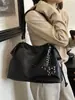 Bolso de moda transfronterizo de alta apariencia y gran capacidad, estilo otoño e invierno, bolso tote de temperamento exterior estilo francés, bolso de hombro para el trabajo