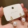 Pendientes de Moda de Conejito Lindo 2022 Nuevos Pendientes de Diseño de Nicho de Moda Pendientes para Mujer de Aguja de Plata Elegantes Pendientes de Perla