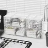 Caja de almacenamiento de cosméticos y mascarillas faciales para escritorio, acrílico transparente tipo cajón, organizador de almacenamiento multicapa apilable para cuidado de la piel