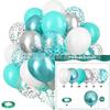 Amazon 35 Piezas Set de Globos Metálicos con Lentejuelas Fiesta Transfronteriza 12 Pulgadas Globos de Confeti Rayados Decoración de Boda