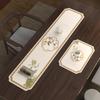 Porta Copos de Lama Diatomácea Absorvente Personalizado com Fotos, Mesa de Chá e Porta-Copos Personalizados, Porta-Copo de Mesa Artístico de Chá Cultural e Criativo Personalizado, Tapete Isolante
