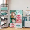 Guarda-roupa infantil, guarda-roupa de plástico, espessado e atualizado, armazenamento de guarda-roupa para crianças, guarda-roupa de bebê, guarda-roupa de combinação DIY