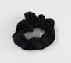 Scrunchie de Cetim Novo Tecido de Primavera e Verão Elástico de Cabelo Coreano e Japonês Cor Sólida Versátil Acessório de Cabelo Estampado