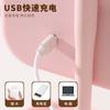 Espejo de Maquillaje de Plástico con Luz, Iluminación Inteligente Ajustable de Tres Colores, Espejo de Maquillaje LED Táctil de Escritorio para Dormitorio