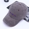 Gorra de Béisbol para Hombre y Mujer Comercio Exterior Transfronterizo Lavada Vieja Todas las Combinaciones Bordada con Letra Bordada Algodón Suave Gorra Superior