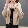 Outono e Inverno Chic New Dolman Manga Com Capuz Cardigan De Malha Solto Exterior Preguiçoso Estilo Xale Casaco Camisola Mulheres
