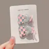 Pasador Infantil para Niñas con Lazo Pinza BB No Lastima el Cabello Coleta Alta Goma para el Cabello Diadema Arcoíris Corazón Cuadros Pinza para Flequillo