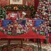 Tema de Fiesta Navideña Americana Mantel Impermeable Nuevo Mesa de Café Impresión Decorativa Venta al por Mayor Etiquetado Transfronterizo
