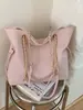 Bolsa Saco de Cor Sólida com Cordão Verão 2026, Estilosa e Simples, Adequada para o Trabalho e Deslocamento, Bolsa Transversal de Ombro