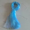 Pese pela Libra Corda Plástica Trançada Oca de 2 mm, Tubo Fino Macio Nostálgico, Tubo de Seda de Vidro Cristal Colorido, Palha