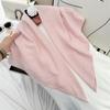 Moda Color Sólido Suave Transpirable Algodón Natural Arrugado Tacto 90 Bufanda Cuadrada Textura Fina Plisada Ligeramente Elástica Pañuelo para la Cabeza de Mujer Bufanda de Seda