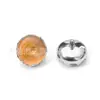 F136 Titanio Borde Serrado Piedra Ojo de Gato Tachuelas Planas para Oreja Tachuelas para Labio G23 Aleación de Titanio Joyería para Piercing Tachuelas para Cartílago de Oreja Tachuelas para Lengua