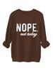 No, hoy no Comercio Exterior Transfronterizo Moda Europea y Americana Tendencia de Moda Sudadera Gruesa Cálida con Forro Polar para Mujer