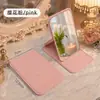 Espelho de Maquiagem Dobrável Quadrado Estilo Moderno Simples com Logo Personalizado Espelho Pequeno Portátil de Mão Lente de Vidro Presente