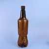 Venta al por mayor 1.0 kg Transparente Bebida Carbonatada Jugo Botellas Vacías 1 Litro Boca 28 Plástico PET Marrón Cerveza Fresca Cerveza Artesanal Botella