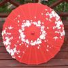 Guarda-chuva de papel de óleo de estilo antigo Traje clássico Hanfu Silk Umbrella Cheongsam Props Decoração Red Umbrella Factory