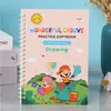 Pegatinas de entrenamiento de control de lápiz para niños en inglés, pegatinas de práctica de caligrafía para niños, pegatinas de práctica de caligrafía con ranura para bolígrafo duro, venta al por mayor