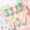 Cortador de Unhas Mini Macaron Fofo Portátil de Viagem Cortadores de Unhas para Casa Desenho Animado Criativo Tesouras para Manicure Pedicure
