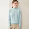Suéter de cachemira de cuello medio 2026 Otoño/Invierno Nuevo Tejido de siete hilos Doble hebra Engrosado Suéter de cachemira de punto para mujer