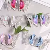 Mariposa Hueca de un Lado con Pedrería Agujero Recto Cuentas Sueltas DIY Llavero de Teléfono Cadena de Collar para Bolso Accesorios Venta al por Mayor