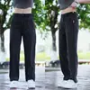 Pantalones de trabajo para hombre, corte recto, ajuste holgado, cintura elástica, pantalones largos, estilo fino primavera/verano, talla grande, pantalones casuales, pantalones de trabajo duraderos para hombre
