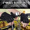 Luvas Camufladas de Forças Especiais para Homens, Esportes e Fitness Meio Dedo Ciclismo ao Ar Livre Montanhismo Táticas de Combate Sem Dedos Finas