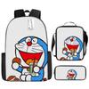 Mochila Doraemon Desenho Animado Anime Estudante do Ensino Fundamental e Médio Mochila Escolar Estampada 4-5-6 Série Pasta Estojo