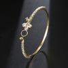 Elle Mosha Ins Corea del Sur Dongdaemun Moda Celebridad de Internet Transmisión en Vivo Brazalete de Circonita Cisne Pulsera para Mujer Fotografía Callejera