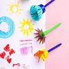 Herramientas de Pintura con Sello de Esponja para Niños, Pinceles de Esponja Herramientas de Estampado Eva, Pinceles de Pintura Graffiti DIY para Niños
