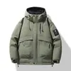 Otoño Invierno 2026 Nueva Chaqueta Acolchada de Grafeno Hombres Mujeres Pareja con Capucha Abrigo de Algodón Hombres Simple Moda Ropa de Trabajo A prueba de Viento