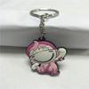 Boneca Japonesa Pingente de PVC Chaveiro de Desenho Animado 6 Conjuntos de Boneca de PVC Unilateral Pingente de Chaveiro de Anime